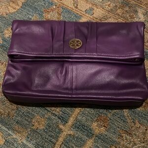 Tory Burch shoulder bag clutch or cross body style. Deep